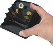 Denarnica za EURO bankovce in kovance z zadrgo